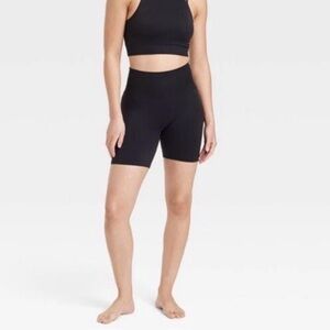 JoyLab Black High-Rise Bike Shorts